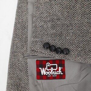 Vintage Woolrich Sport Coat Mens 42L Herringbone speckled tweed jacket Classic